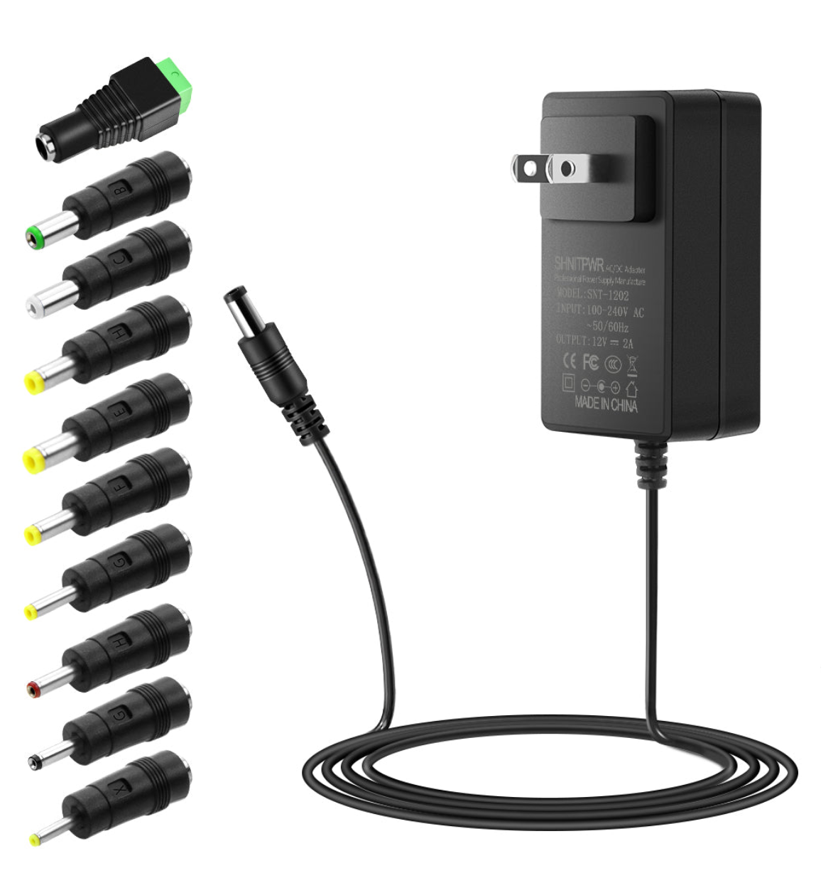12V DC Power Adapter by SHNITPWR